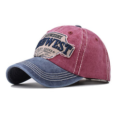 Men's Retro Embroidery Sunscreen Baseball Cap for Cycling Travel