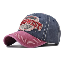 Men's Retro Embroidery Sunscreen Baseball Cap for Cycling Travel