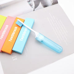 1pc Folding Toothbrush Portable Travel Mini Soft Bristle Toothbrush