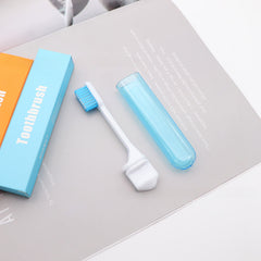 1pc Folding Toothbrush Portable Travel Mini Soft Bristle Toothbrush