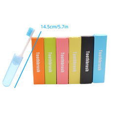 1pc Folding Toothbrush Portable Travel Mini Soft Bristle Toothbrush
