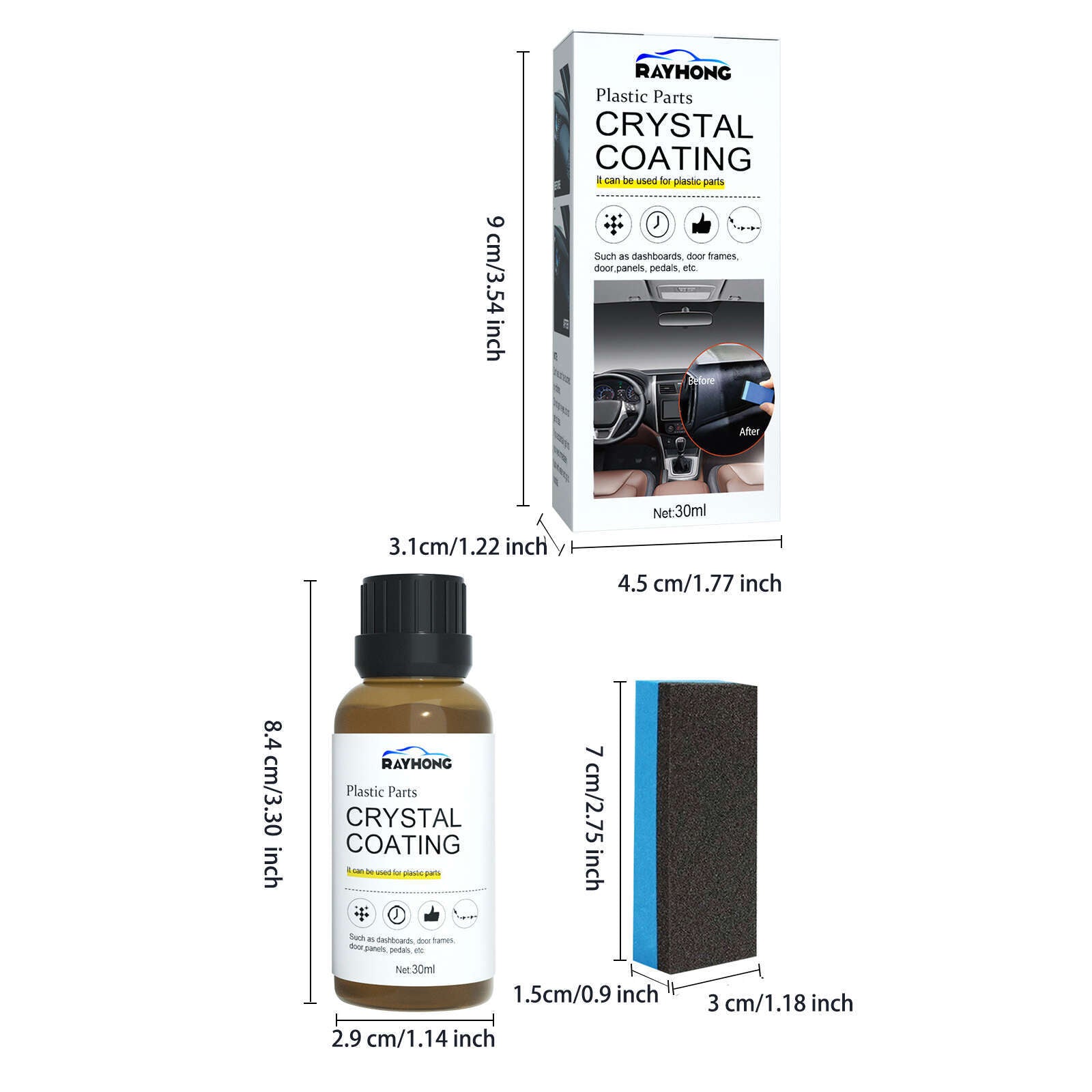 Car Interior Refurbishment Coating - Dashboard Seat Cleaning and Polishing