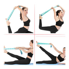 Yoga Stretching Band with 10 Hoops Elastic Resistance Band