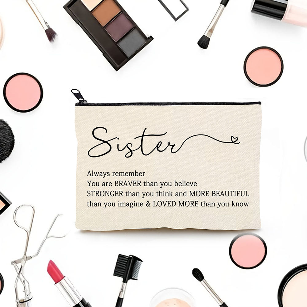 Sister Cosmetic Bag Makeup Bag Gift