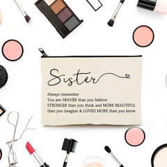 Sister Cosmetic Bag Makeup Bag Gift