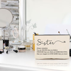 Sister Cosmetic Bag Makeup Bag Gift
