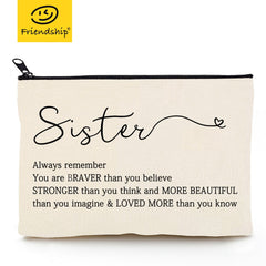 Sister Cosmetic Bag Makeup Bag Gift