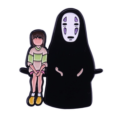Faceless Man Anime Enamel Pin for Women