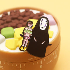 Faceless Man Anime Enamel Pin for Women