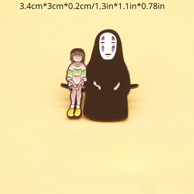 Faceless Man Anime Enamel Pin for Women