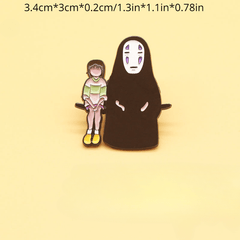 Faceless Man Anime Enamel Pin for Women