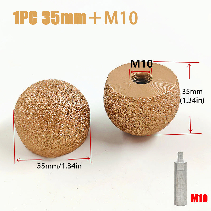 Diamond Brazed Round Grinding Head for Internal Arc Grinding Stones