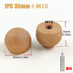 Diamond Brazed Round Grinding Head for Internal Arc Grinding Stones