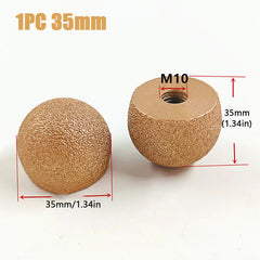 Diamond Brazed Round Grinding Head for Internal Arc Grinding Stones