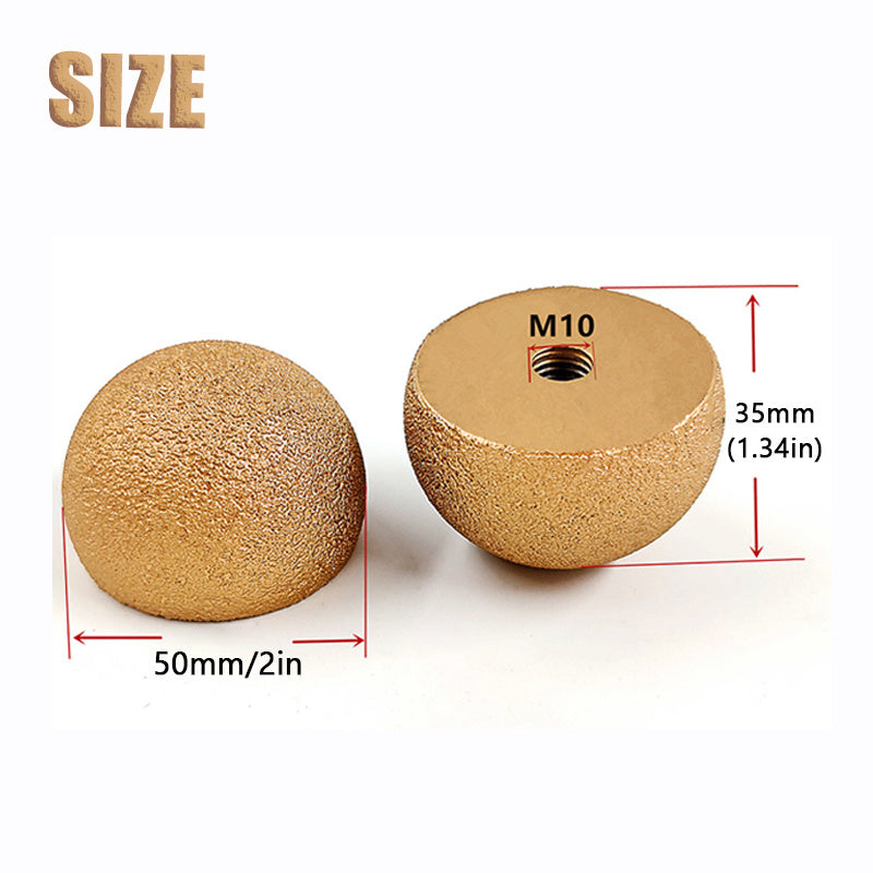 Diamond Brazed Round Grinding Head for Internal Arc Grinding Stones