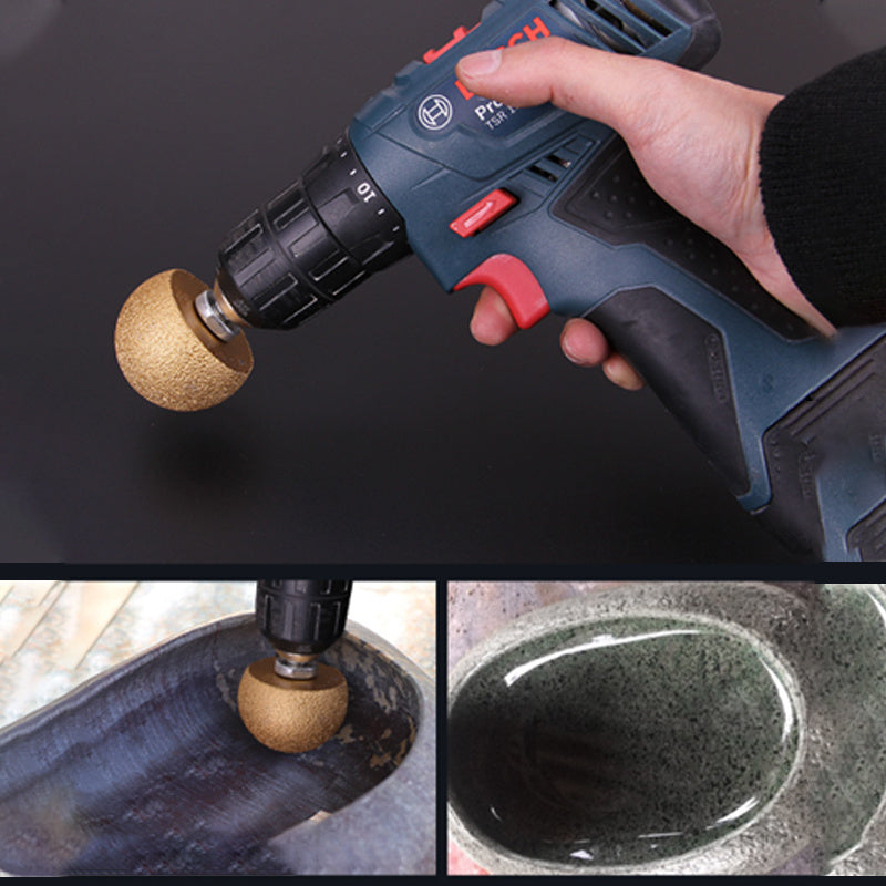 Diamond Brazed Round Grinding Head for Internal Arc Grinding Stones