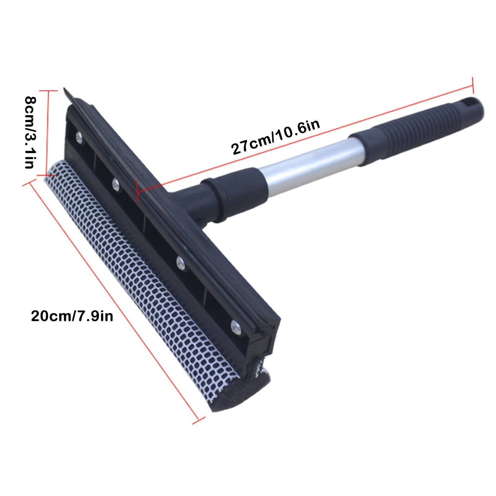 2 IN 1 Car Window Cleaning Brush Squeegee Scraper Wiper
