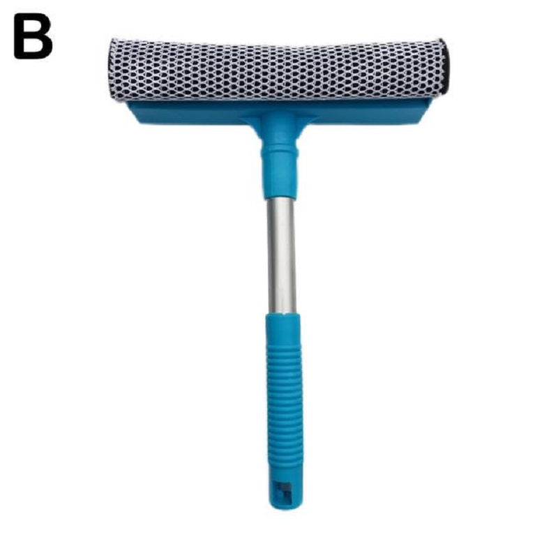2 IN 1 Car Window Cleaning Brush Squeegee Scraper Wiper