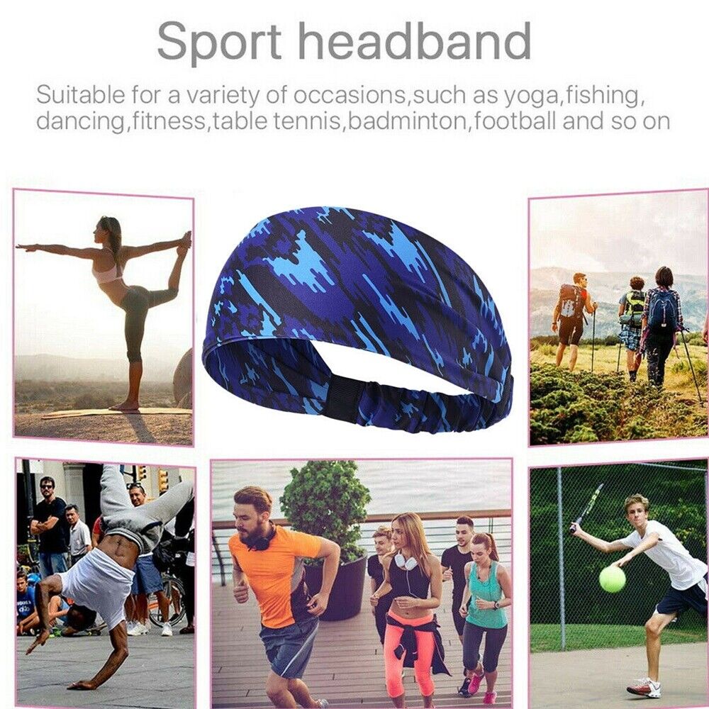 Men's Printed Breathable Hair Band for Sports