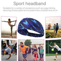 Men's Printed Breathable Hair Band for Sports