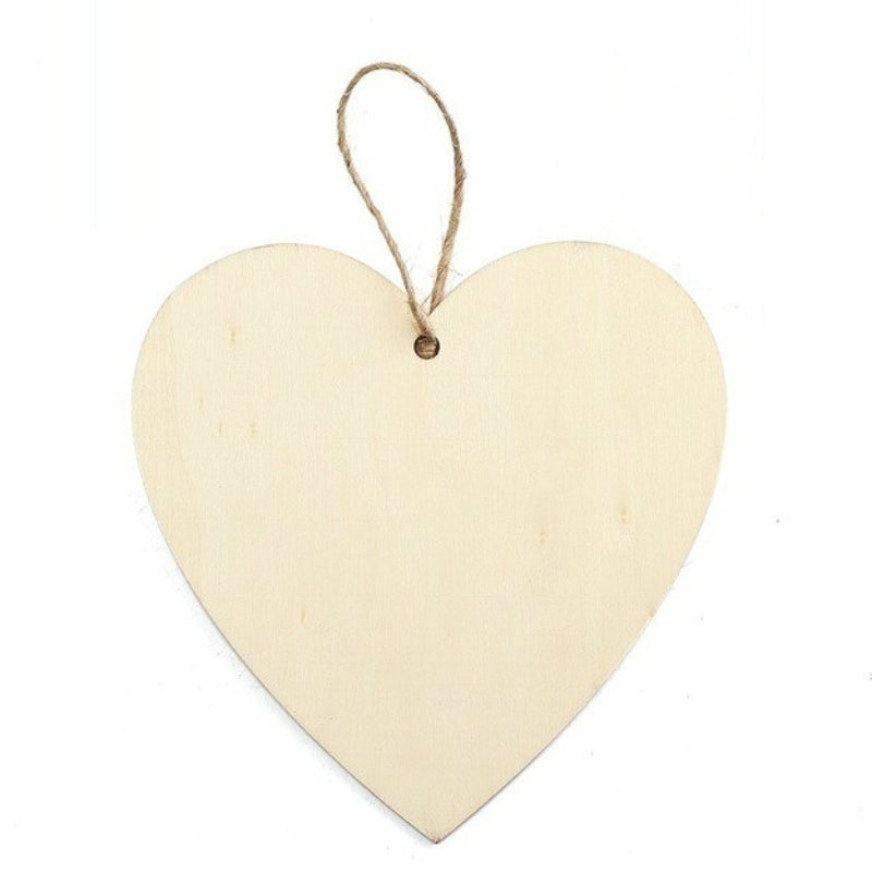 Wooden Heart Shaped Pet Memorial Ornament