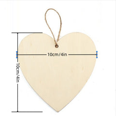 Wooden Heart Shaped Pet Memorial Ornament