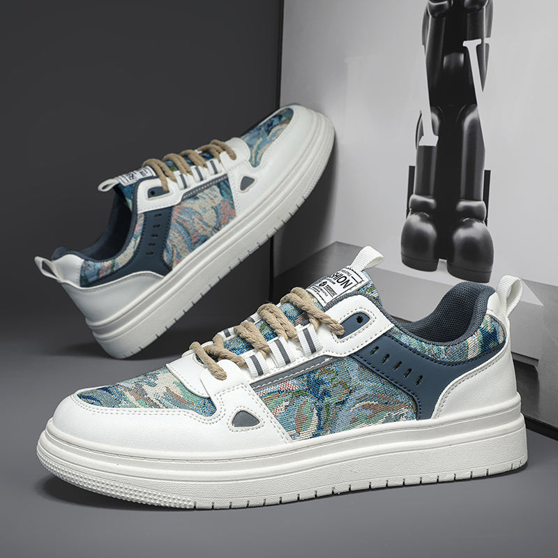 Men's Lace-up Skate Shoes with Traction and Breathability