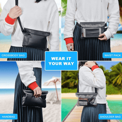Waterproof PVC Diving Bag with Adjustable Strap and Phone Storage