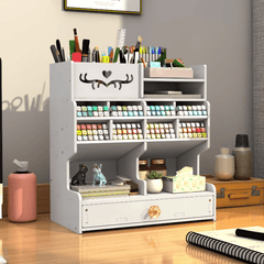 Desktop Pen Holder Storage Box DIY Functional Classification Pen Holder