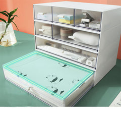 Stationery Storage Box Student Layers Drawer Pen Cabinet Organizer