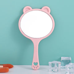 Cat Hand Mirror Portable Cosmetic Touch up Mirror for Makeup & Skincare