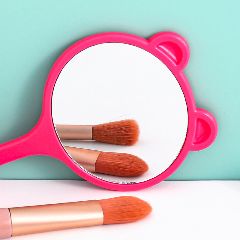 Cat Hand Mirror Portable Cosmetic Touch up Mirror for Makeup & Skincare