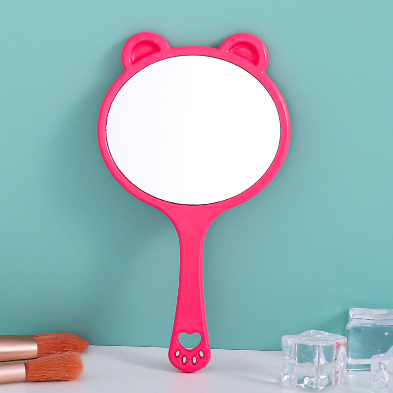 Cat Hand Mirror Portable Cosmetic Touch up Mirror for Makeup & Skincare