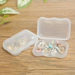 Portable Transparent Jewelry Storage Box Lightweight Carry On Organizer