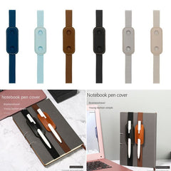 3pcs PU Leather Pen Cover Book Notebook Vintage Rubber Band