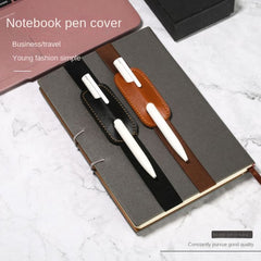 3pcs PU Leather Pen Cover Book Notebook Vintage Rubber Band