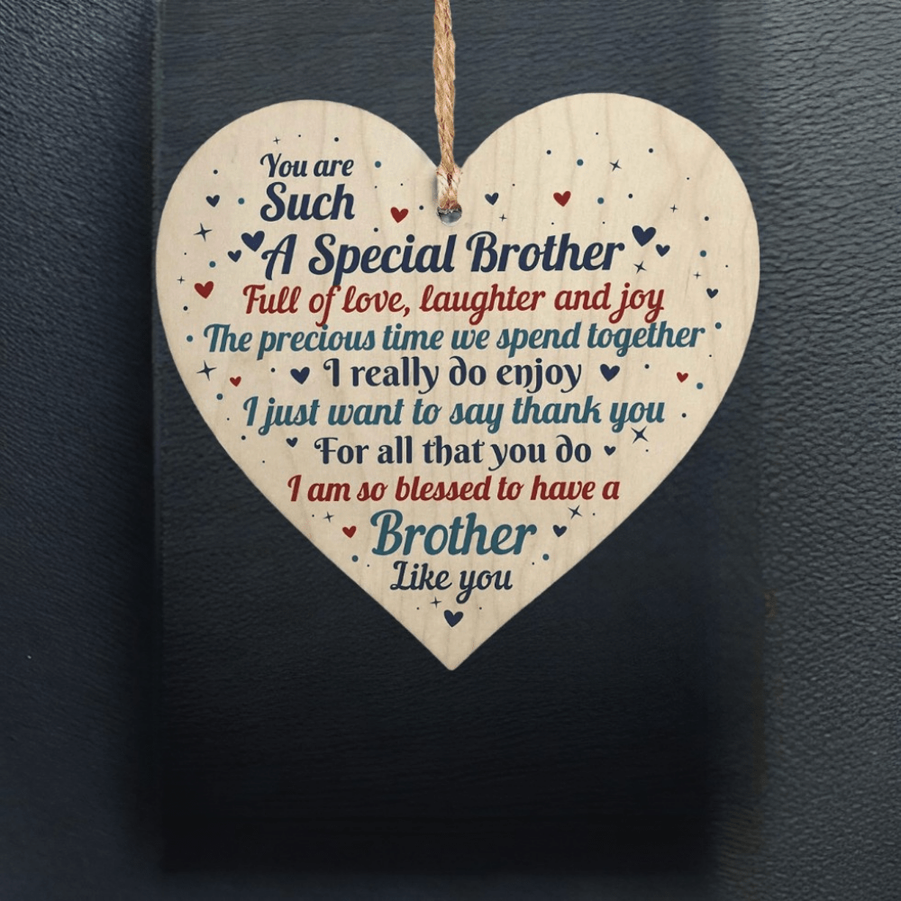 Wooden Heart Funny Signs Birthday Gift Decorations
