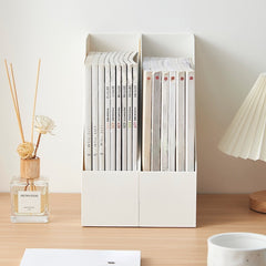 Desktop File Rack Office Book Stand Student File Storage Box