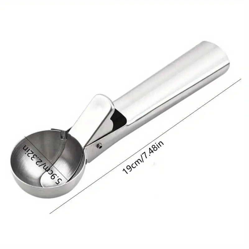 Stainless Steel Ice Cream Scoop & Fruit Spoon