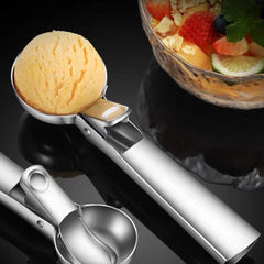 Stainless Steel Ice Cream Scoop & Fruit Spoon