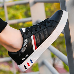 Men's Skate Shoes Good Traction Easy Clean Lace-up Sneakers