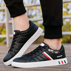 Men's Skate Shoes Good Traction Easy Clean Lace-up Sneakers