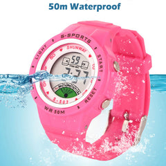 Kids Waterproof LED Digital Quartz Watch