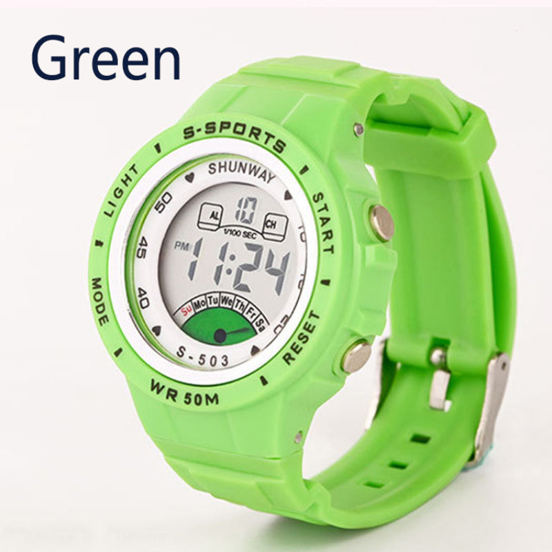 Kids Waterproof LED Digital Quartz Watch