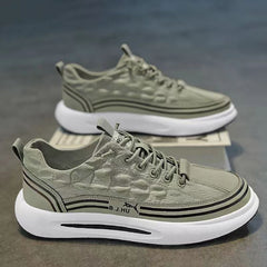 Men's Lace up Sneakers Comfortable Canvas Shoes