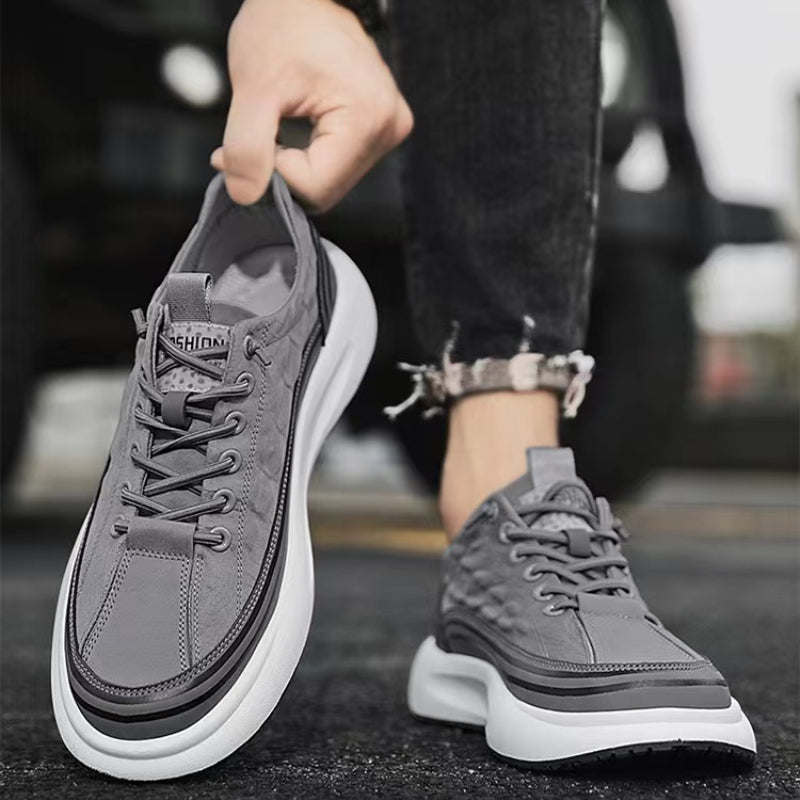 Men's Lace up Sneakers Comfortable Canvas Shoes