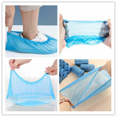 100pcs Anti Skid Disposable Shoe Covers Carpet Protection