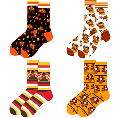 Creative Pattern Breathable Football Socks, Training Running Cycling