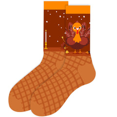 Creative Pattern Breathable Football Socks, Training Running Cycling