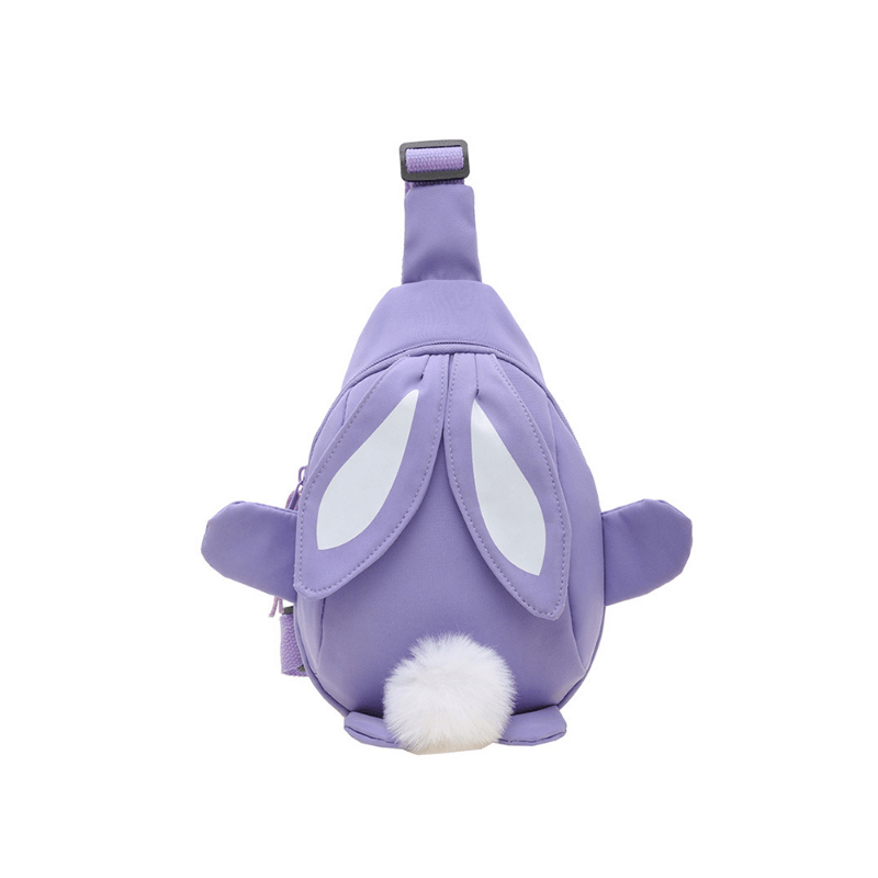 Kids Rabbit Ears Shoulder Bag - Cartoon Chest Bag for Girls